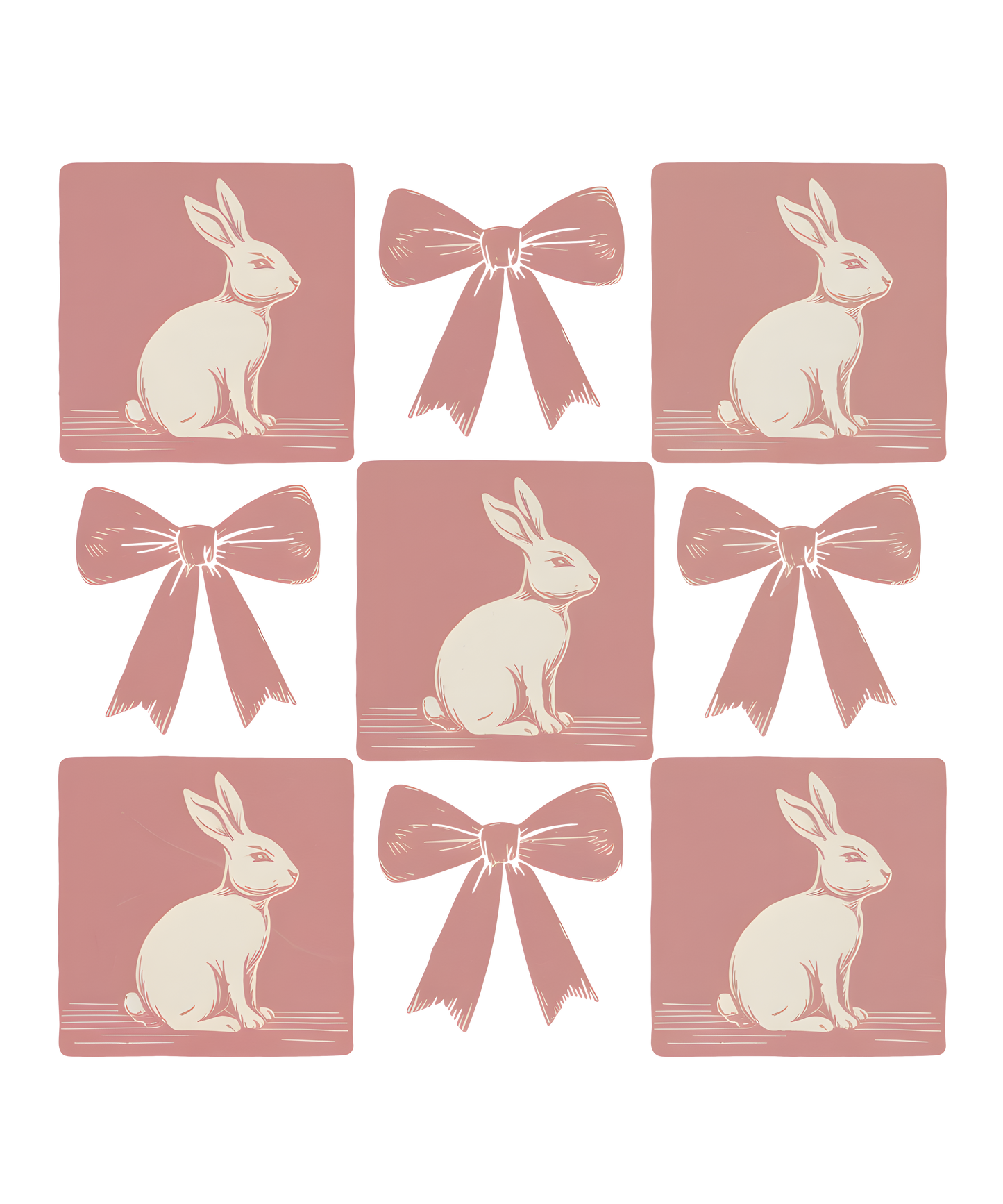 Basic Rabbits & Bows- Print Only