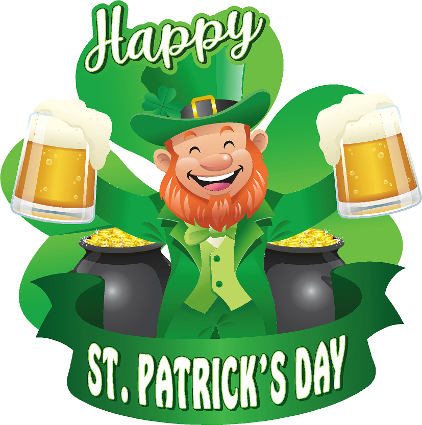 Happy St. Patrick's Day- Leprechaun- Print Only