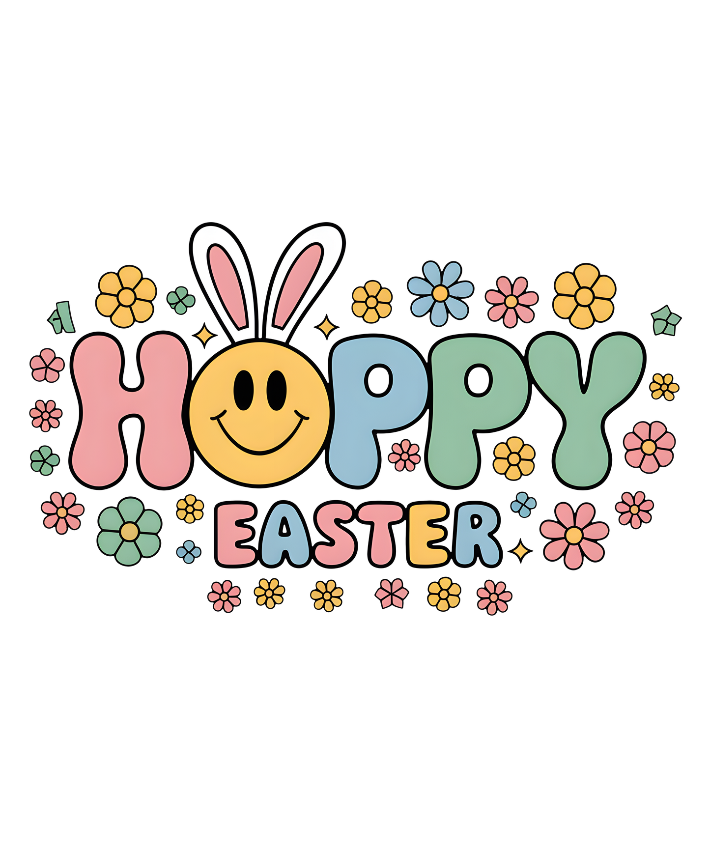 Hoppy Easter Smiley- Print Only