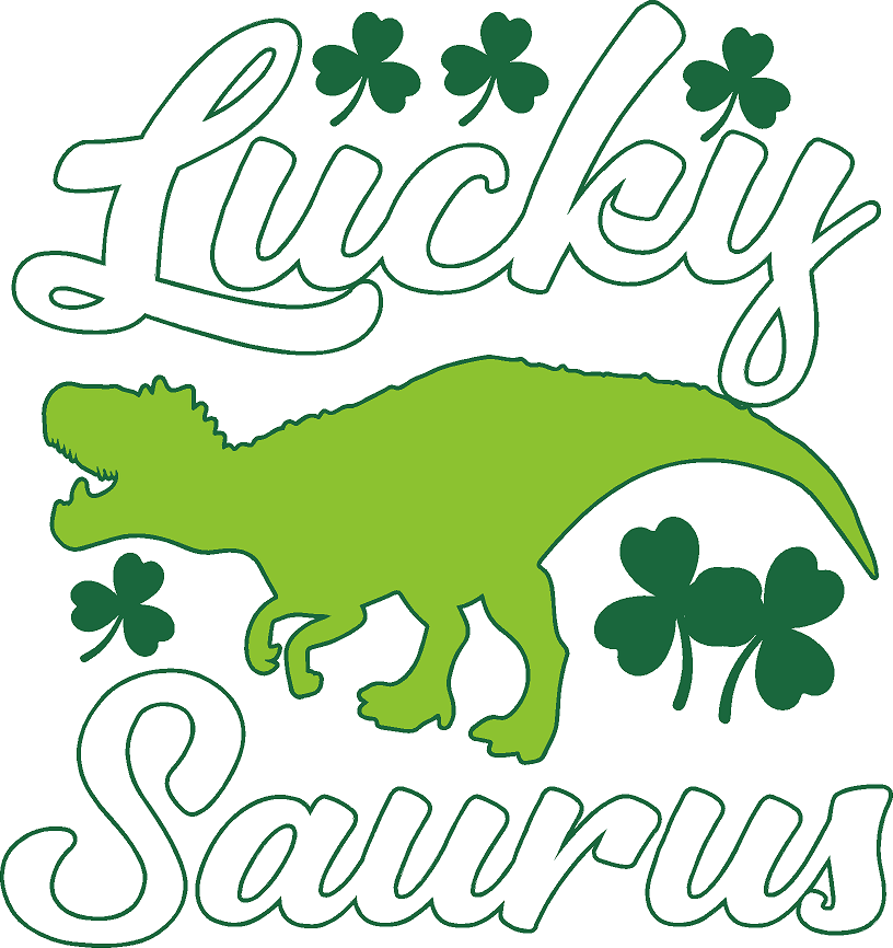 Lucky Saurus- Print Only