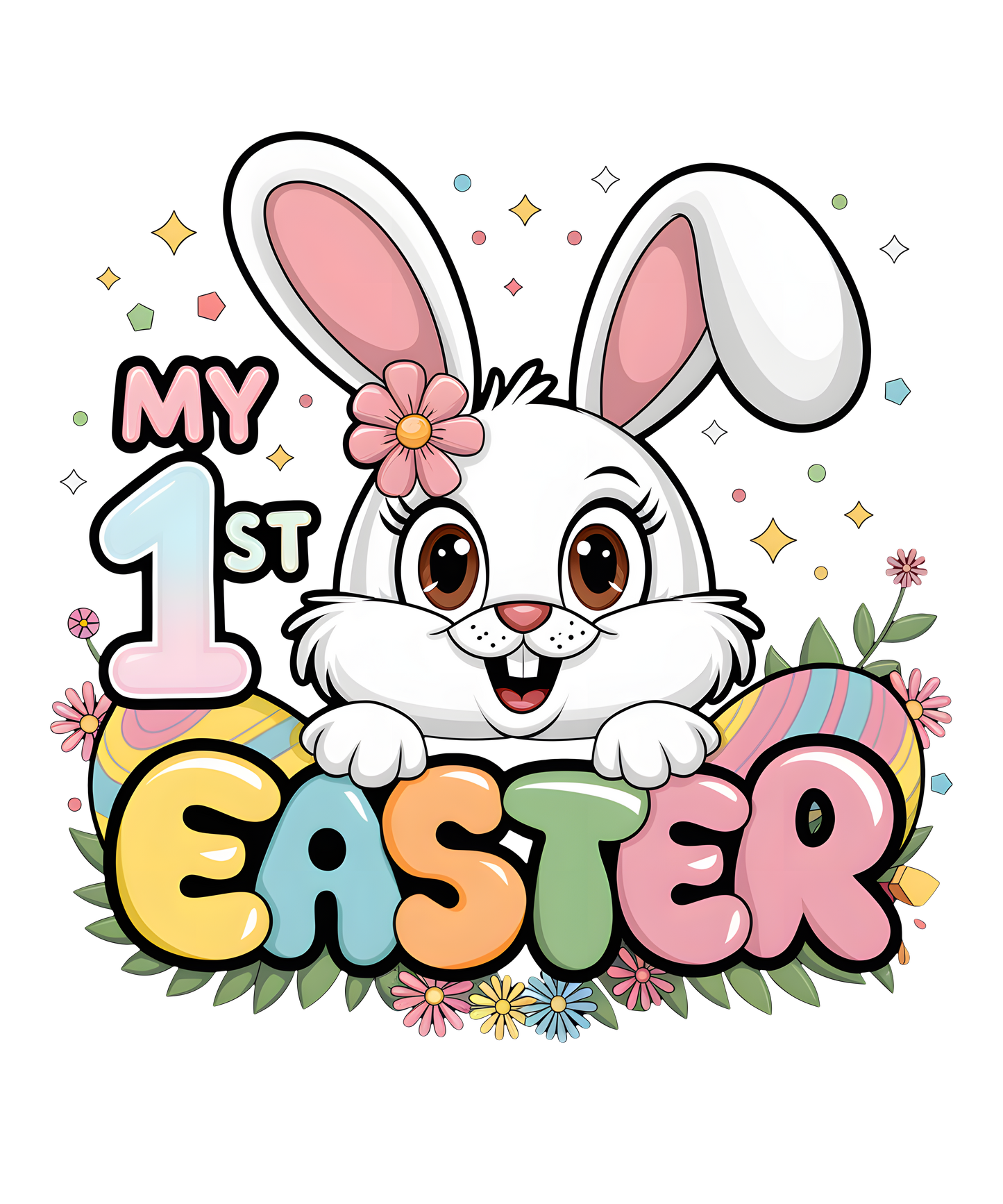 My First Easter- Girl- Print Only