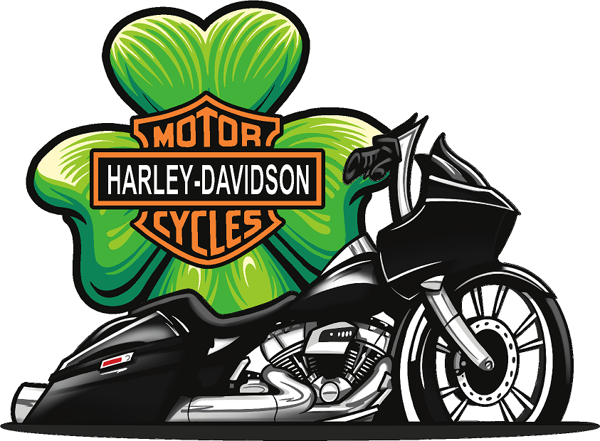 Shamrock Motorcycle- Print Only