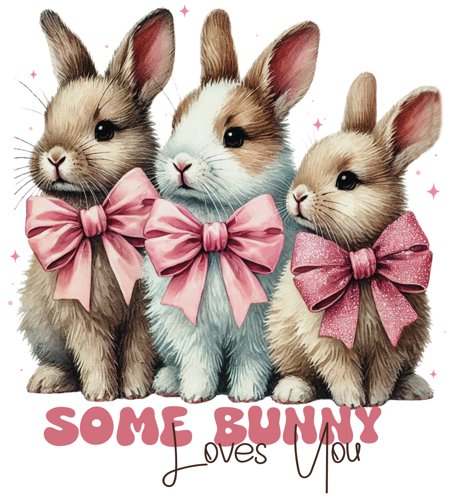 Some Bunny Loves You- Rabbits- Print Only