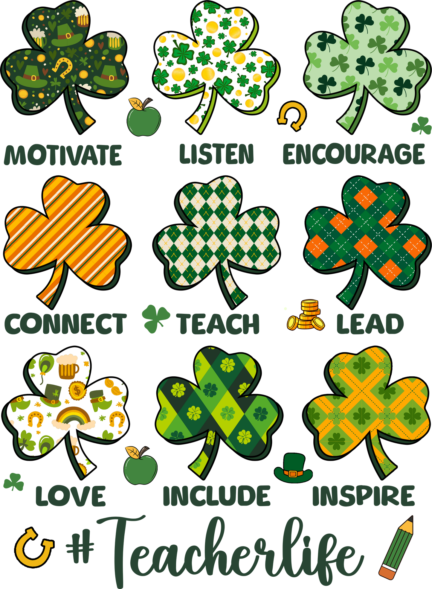 St. Patrick's Day Teacher- Print Only