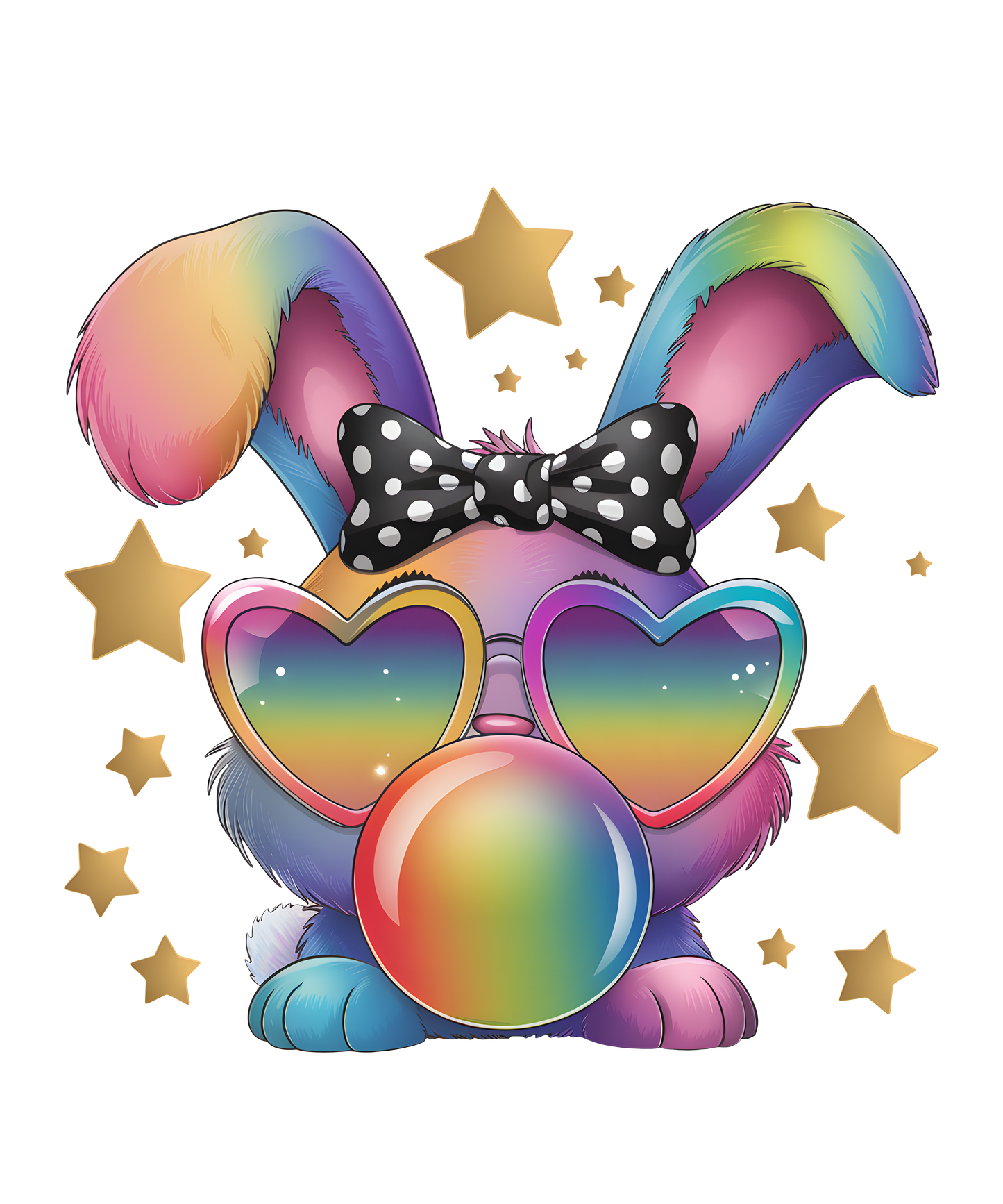 Tye Dye Bunny- Print Only