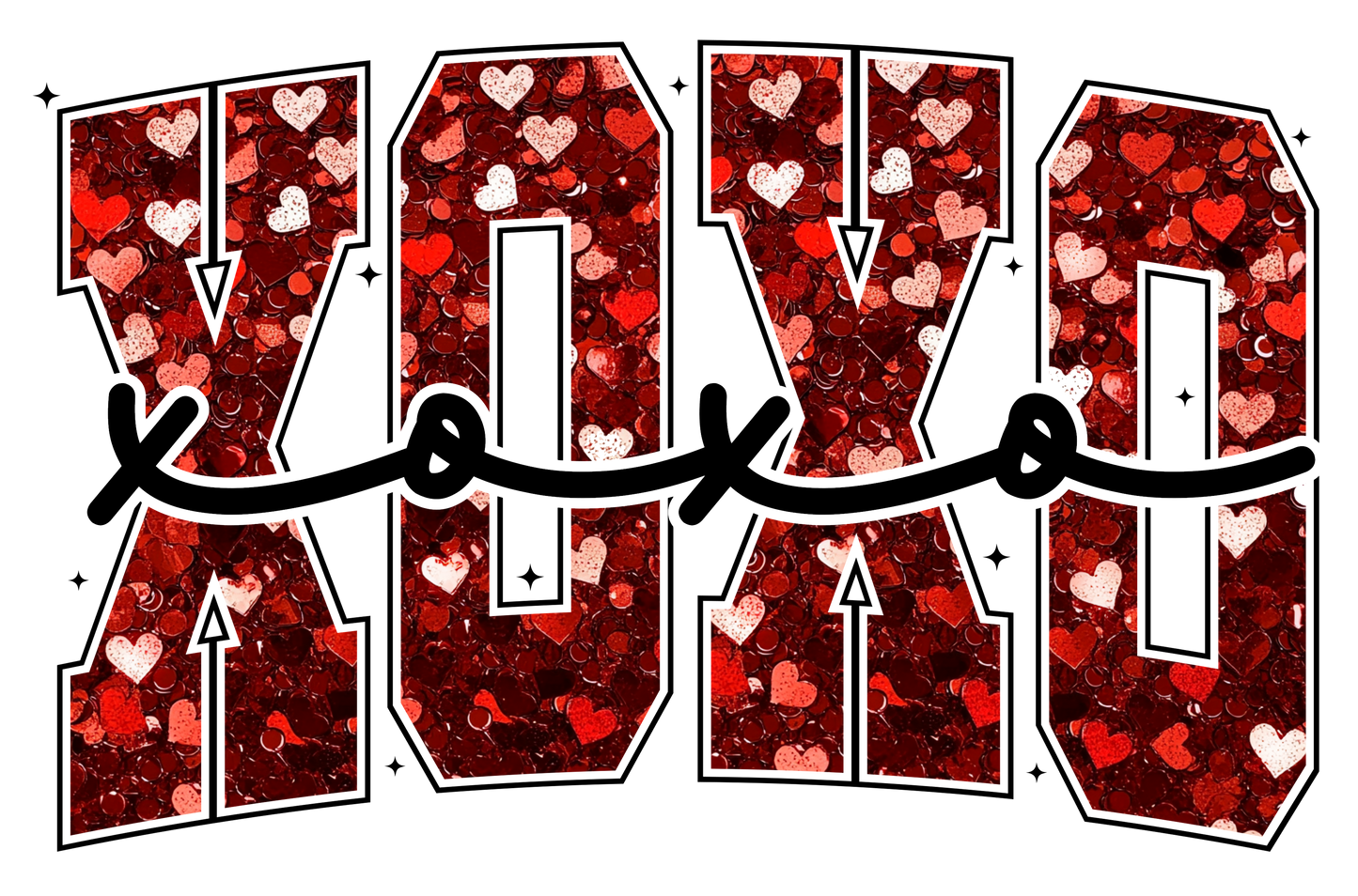 XOXO Faux Sparkles