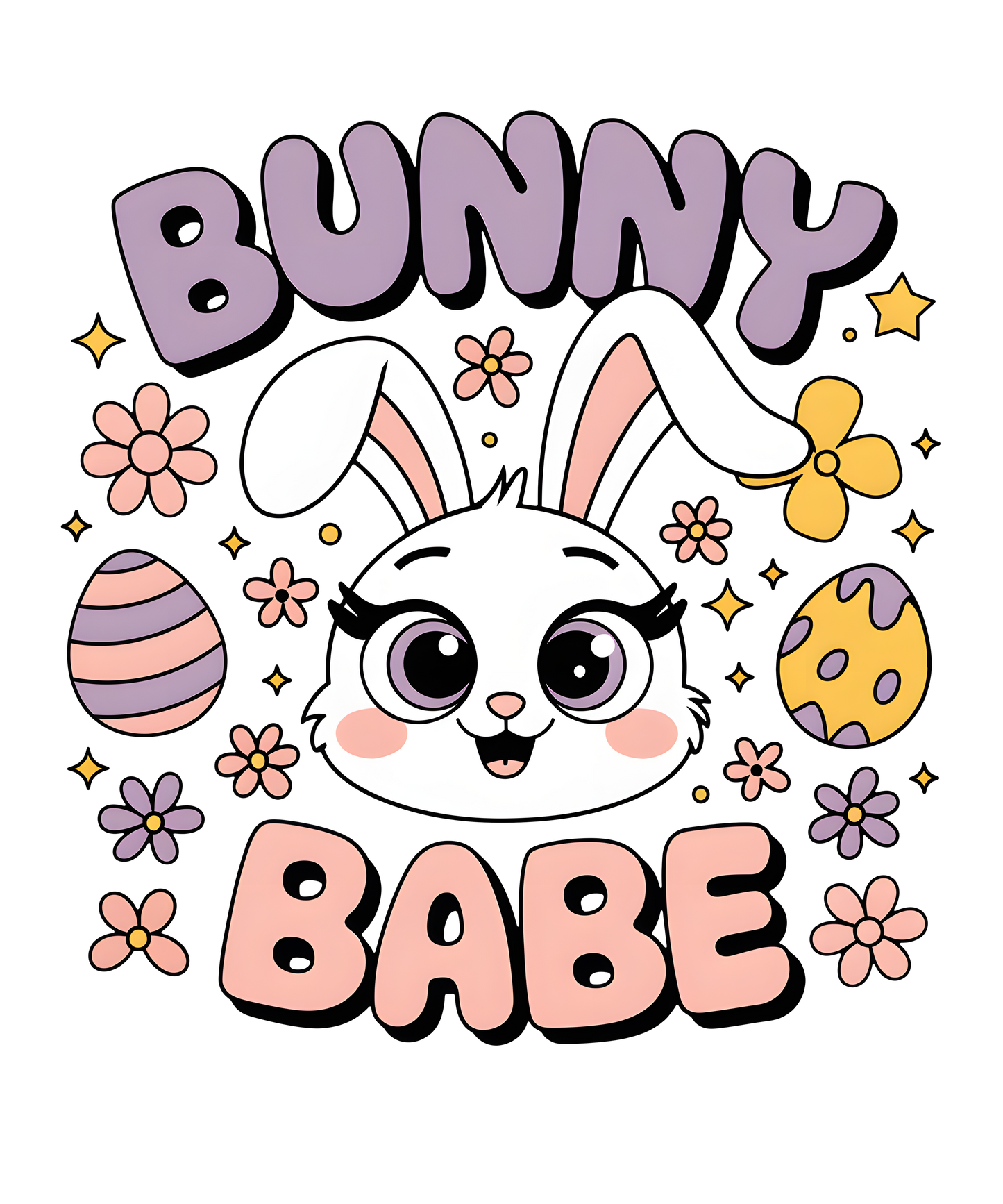 Cute Bunny Babe- Print Only